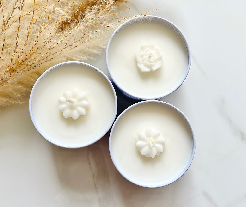 Midnight Blossom: Coconut + Soy Wax Candle | Travel Tin