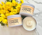 Toasted Pumpkin: Coconut + Soy Wax Candle | Travel Tin