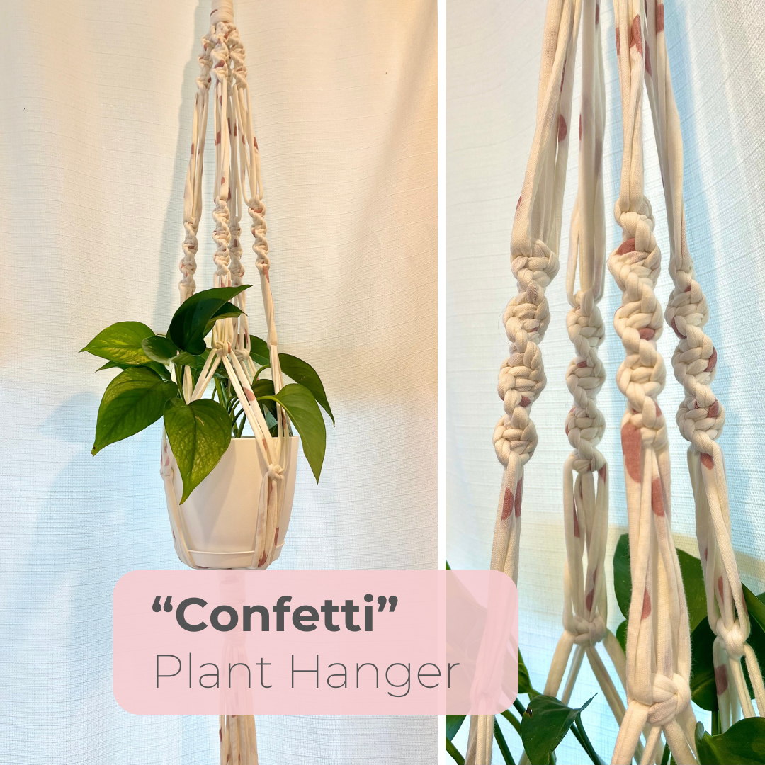 "Confetti" Macrame Plant Hanger