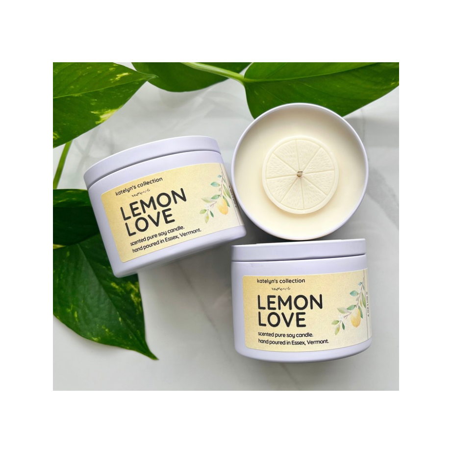 Lemon Love: Pure Soy Wax Candle | Travel Tin