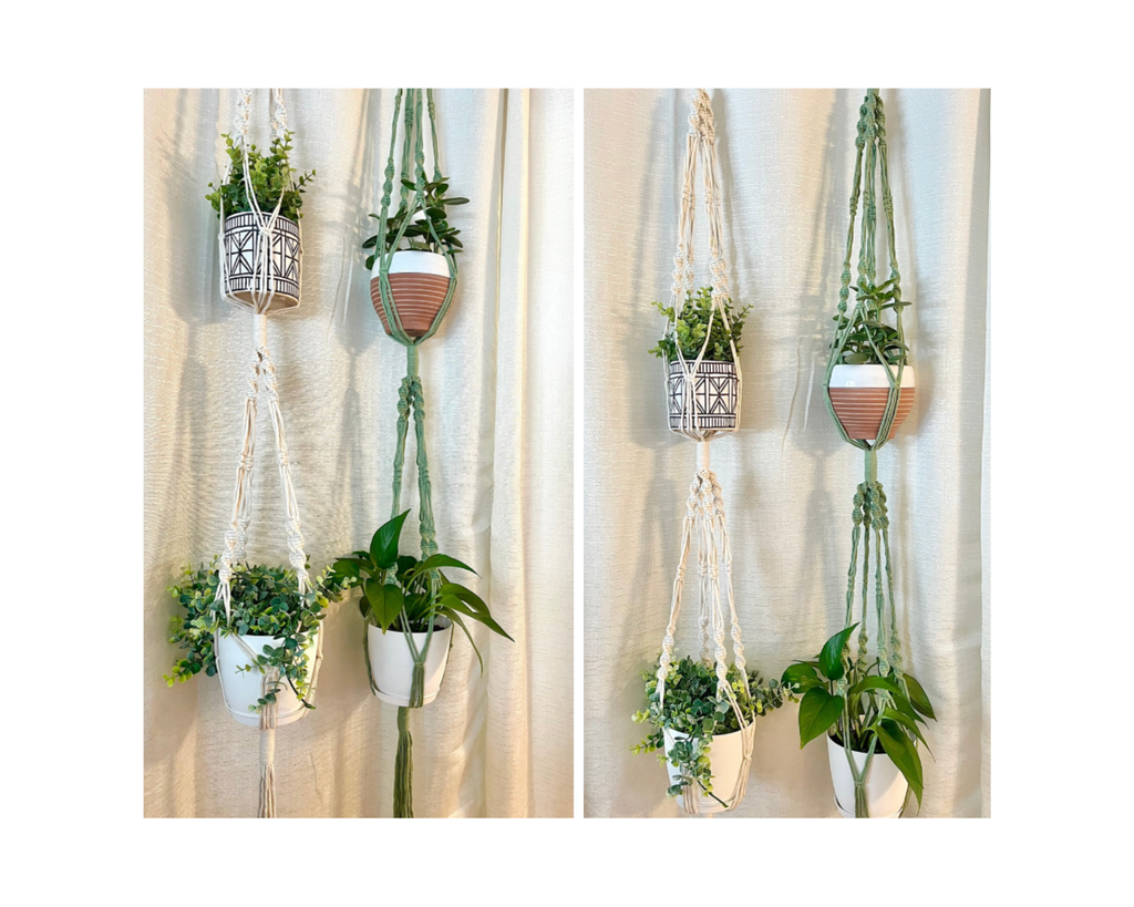 Macrame Plant Hanger | DOUBLE