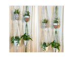 Macrame Plant Hanger | DOUBLE