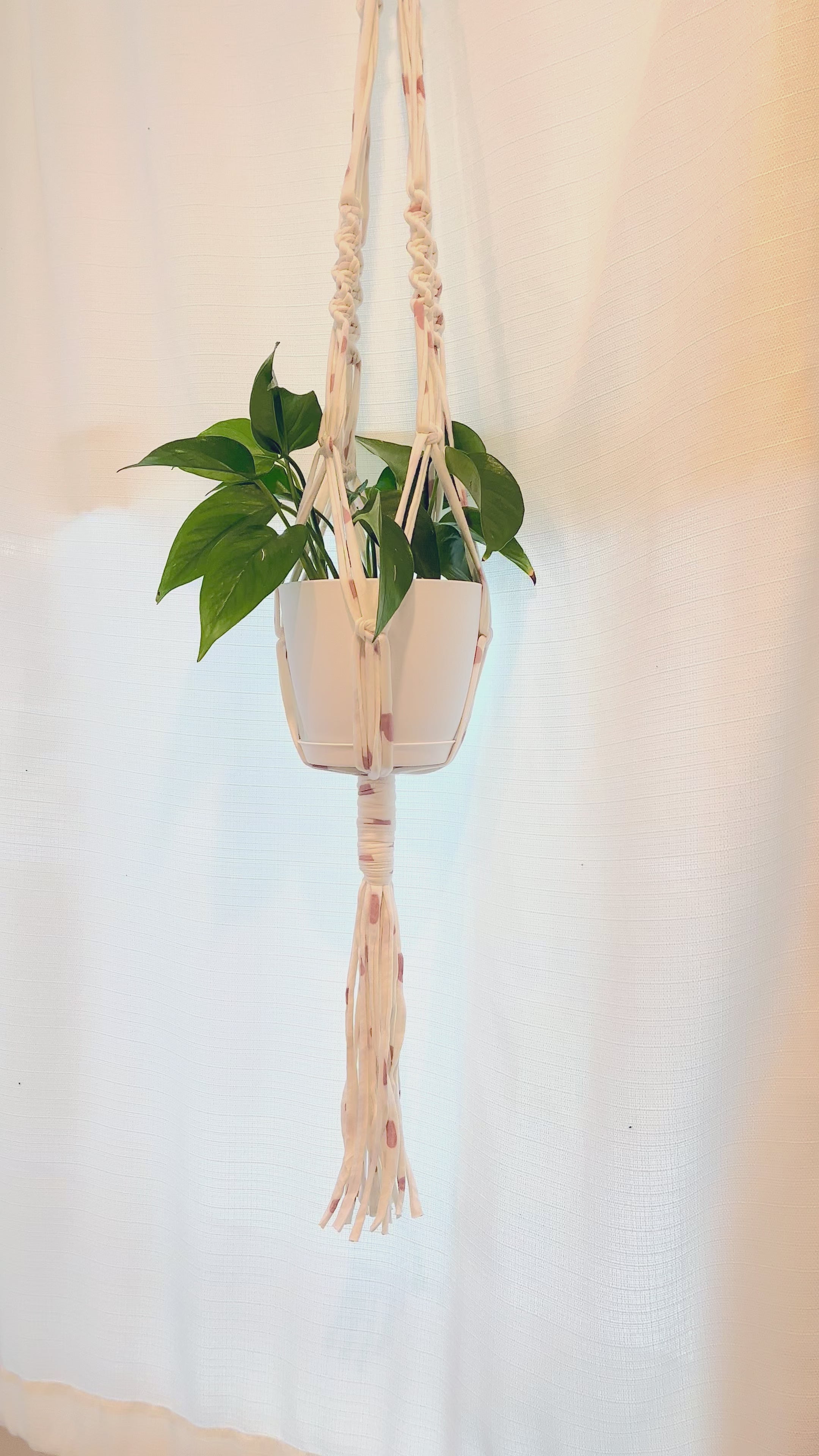 "Confetti" Macrame Plant Hanger