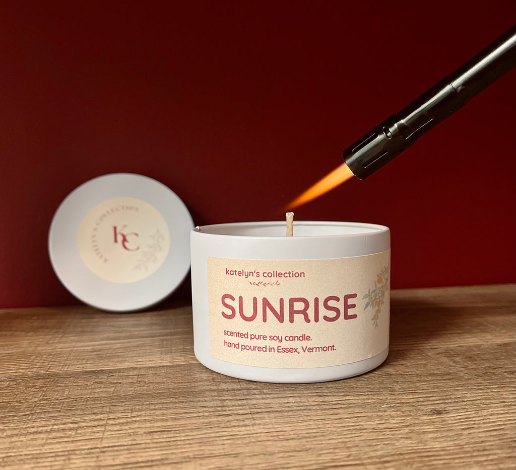 Sunrise: Pure Soy Wax Candle | Travel Tin